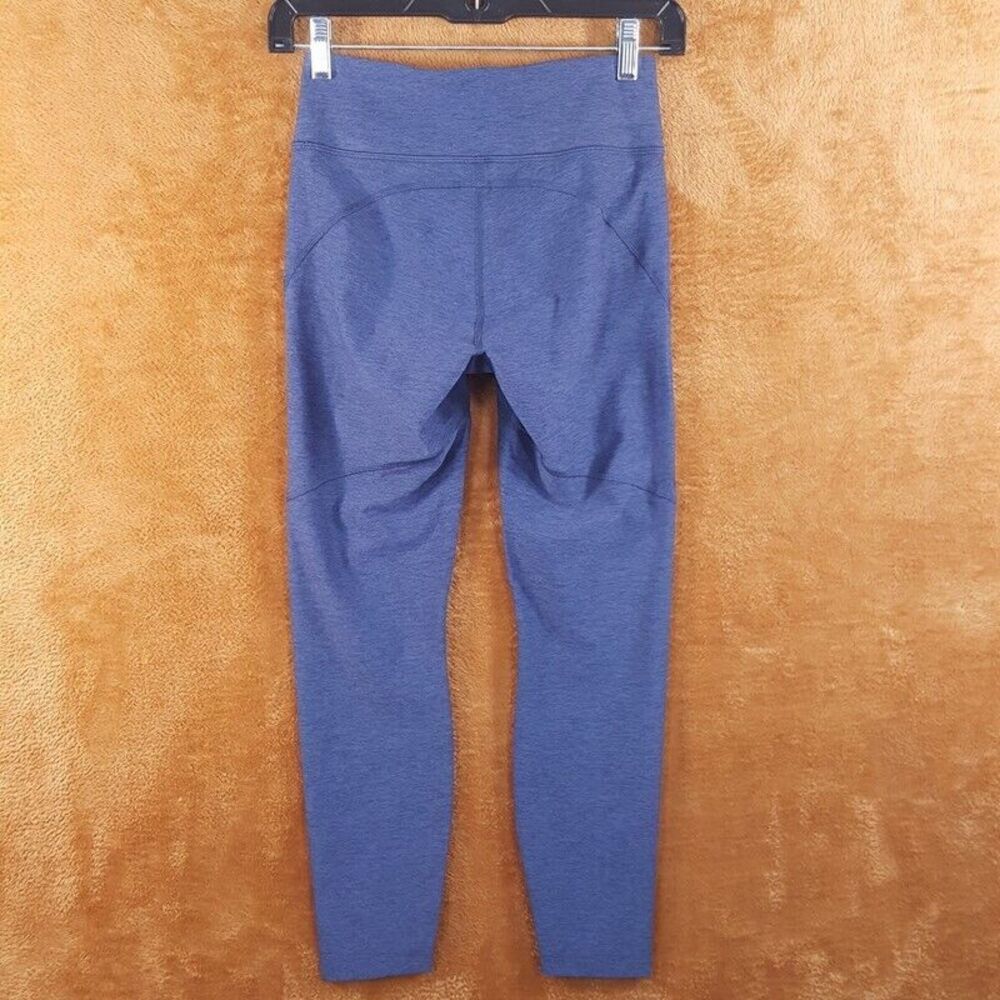 OUTDOOR VOICES Womens Leggings XS Blue Pull On TECHSWEAT 3/4 Crop Athletic Gym - Picture 2 of 7